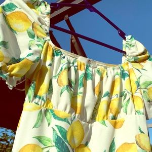 Missguided lemon midi dress